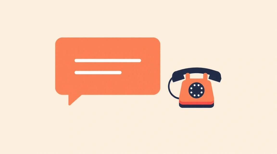 Kommunikations-Symbol: Sprechblase und Telefonhörer