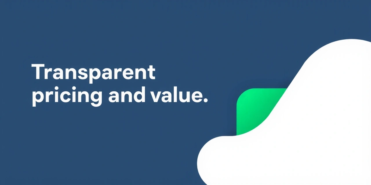 Abstrakte Darstellung von Preistransparenz und Wert